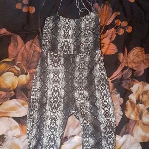 **NWT Fashion Nova Snakeskin Romper